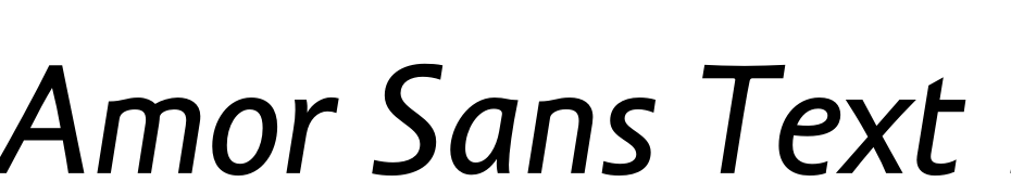 Amor Sans Text Pro Italic Font Download Free